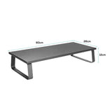 activiva Ergolife Black Monitor Stand Riser - Close-Up Angle
