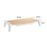 activiva Ergolife Monitor Stand Riser with Storage Drawer - Close-Up Angle
