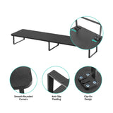 activiva Black Dual Monitor Riser - Rear View