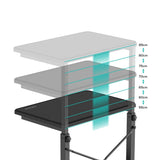 activiva Height Adjustable PC & Printer Storage Stand - Front View