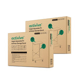 activiva Height Adjustable PC & Printer Storage Stand - Low Angle