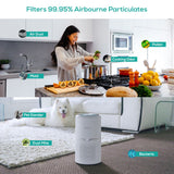 activiva HEPA Air Purifier with UV-C Light - Top-Down View