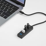 mbeat 4-Port USB-C Hub with USB-C DC Port - Front View