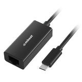 mbeat USB-C Gigabit LAN Ethernet Adapter - Black - Front View