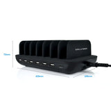 mbeat Gorilla Power 7-Port 60W USB + USB-C Charging Station - Rear View