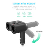 mbeat Gorilla Power Dual Port USB-C & QC 3.0 Car Charger - Side View