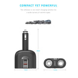 mbeat Gorilla Power Dual Port USB-C & QC 3.0 Car Charger - 45-Degree Angle