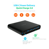 mbeat Gorilla Power 5-Port USB-C PD Charger - Front View