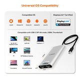 mbeat USB-C Dual 4K HDMI DisplayLink® Adapter with PD Pass-through - Low Angle