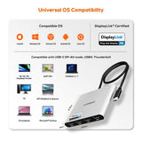 mbeat USB-C Quad 4K HDMI DisplayLink® Adapter with PD Pass-through - Low Angle