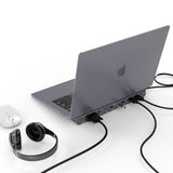 mbeat 11-in-1 Multiport USB-C Dock with HDMI, DisplayPort & VGA - Top-Down View