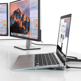 mbeat D12 Multi-Port Dual HDMI 4K USB-C Dock - 45-Degree Angle
