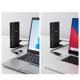 mbeat USB-C/A Dual HDMI DisplayLink® Docking Station - Top-Down View