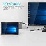 mbeat Edge Go Multifunction USB- C Hub for Microsoft Surface Go - Top-Down View