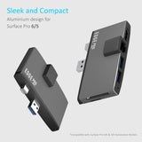 mbeat Edge Pro Multifunction USB- C Hub with LAN for Microsoft Surface Pro Gen 5/6 - Front View