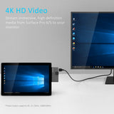 mbeat Edge Pro Multifunction USB- C Hub with LAN for Microsoft Surface Pro Gen 5/6 - Top-Down View