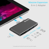 mbeat Edge Pro Multifunction USB- C Hub for Microsoft Surface Pro Gen 5/6 - Side View