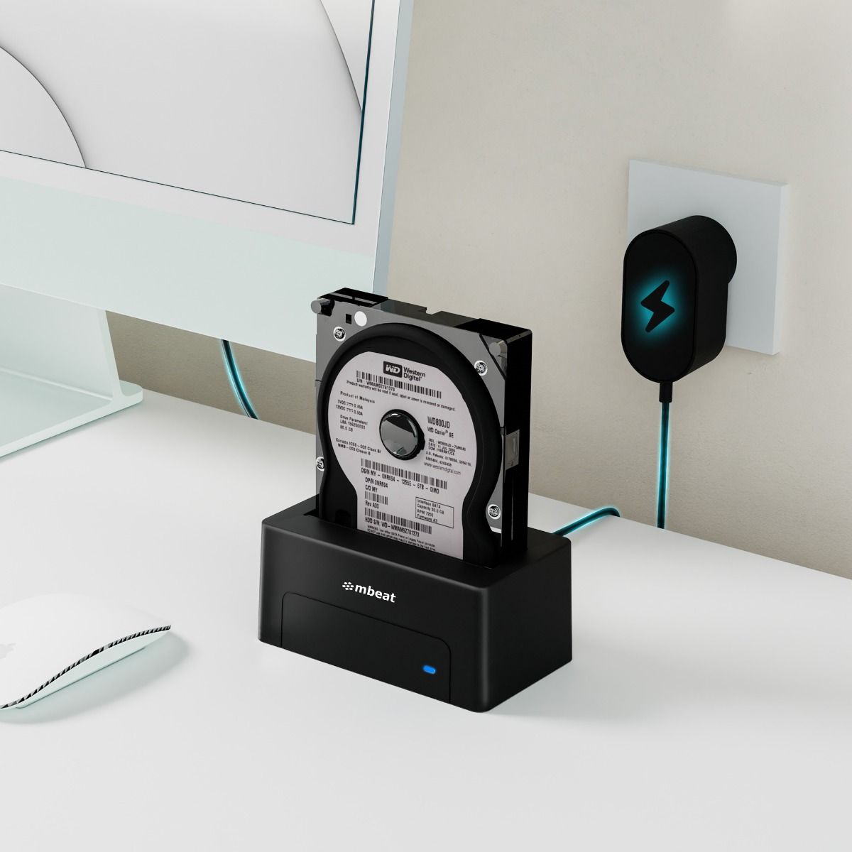 mbeat D1 USB 3.0 3.5 & 2.5 SATA HDD Docking Station - Black