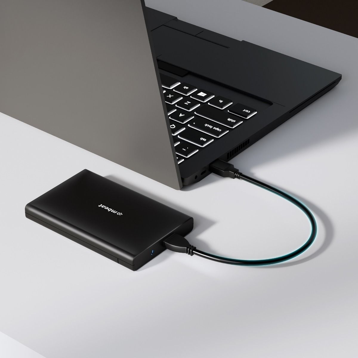 mbeat A2 Slim Tool-Free USB 3.0 2.5 SATA HDD Enclosure - Black