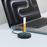 mbeat H1 USB 3.2 Gen2 10Gbps M.2 NVMe & SATA SSD Mini Dock (Black) - Front View