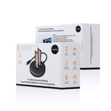 mbeat H3 USB 3.2 Gen2x2 20Gbps Dual M.2 NVMe SSD Dock with Clone Duplicator (Black) - Rear View