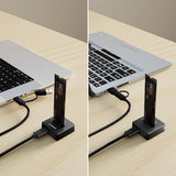 mbeat H5 USB-C/A 10Gbps M.2 NVMe & SATA SSD Mini Dock - Side View