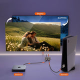 mbeat 8K Bi-directional HDMI 2.1 Switch 2 In 1 Out/1 In 2 Out - Top-Down View
