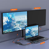 mbeat 8K Bi-directional HDMI 2.1 Switch 2 In 1 Out/1 In 2 Out - 45-Degree Angle