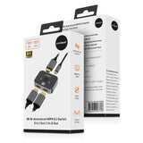 mbeat 8K Bi-directional HDMI 2.1 Switch 2 In 1 Out/1 In 2 Out - Low Angle