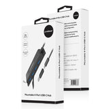 mbeat Mountable 4-Port USB-C Hub - Close-Up Angle