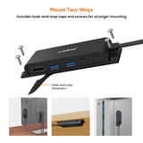 mbeat Mountable 5-Port USB-C Hub - Side View