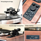 mbeat Hi-Fi Turntable with Built-In Bluetooth Receiving Speaker - 45-Degree Angle