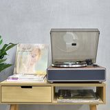 mbeat Hi-Fi Turntable with Built-In Bluetooth Receiving Speaker - Close-Up Angle
