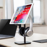 mbeat Stage S3 2-in-1 Headphone and Tiltable Phone Holder Stand - Rear View