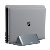 mbeat Stage S5 Adjustable Dual Bay Tablet, Laptop and MacBook Vertical Stand - Front View