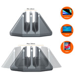 mbeat Stage S5 Adjustable Dual Bay Tablet, Laptop and MacBook Vertical Stand - Side View