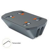 mbeat Stage S5 Adjustable Dual Bay Tablet, Laptop and MacBook Vertical Stand - Top-Down View