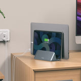 mbeat Stage S5 Adjustable Dual Bay Tablet, Laptop and MacBook Vertical Stand - Close-Up Angle