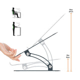 mbeat Stage S6 Adjustable Elevated Laptop and MacBook Stand - Side View