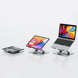 mbeat Stage S7 Rotating and Height-Adjustable Laptop Stand - Space Grey - 45-Degree Angle