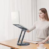 mbeat Stage S9 Rotating Laptop Stand with Telescopic Height Adjustment - Top-Down View