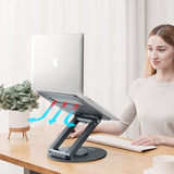 mbeat Stage S9 Rotating Laptop Stand with Telescopic Height Adjustment - 45-Degree Angle