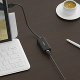 mbeat USB 3.0 Gigabit LAN Ethernet Adapter - Black - Top-Down View