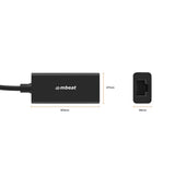 mbeat USB 3.0 Gigabit LAN Ethernet Adapter - Black - Close-Up Angle