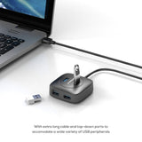 mbeat 4-Port USB 3.0 Hub - Top-Down View