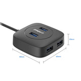 mbeat 4-Port USB 3.0 Hub - Close-Up Angle