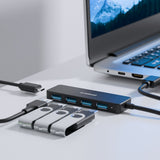 mbeat 4-Port USB 3.0 Hub with USB-C DC Port - Front View