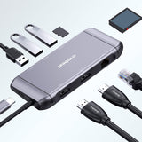 mbeat Elite X11 Dual HDMI USB-C Multifunction Docking Station - Side View