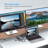 mbeat Elite X11 Dual HDMI USB-C Multifunction Docking Station - Top-Down View