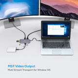 mbeat Elite X11 Dual HDMI USB-C Multifunction Docking Station - 45-Degree Angle